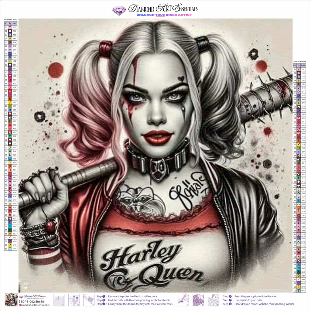 Red & Black Harley Quinn inspiration