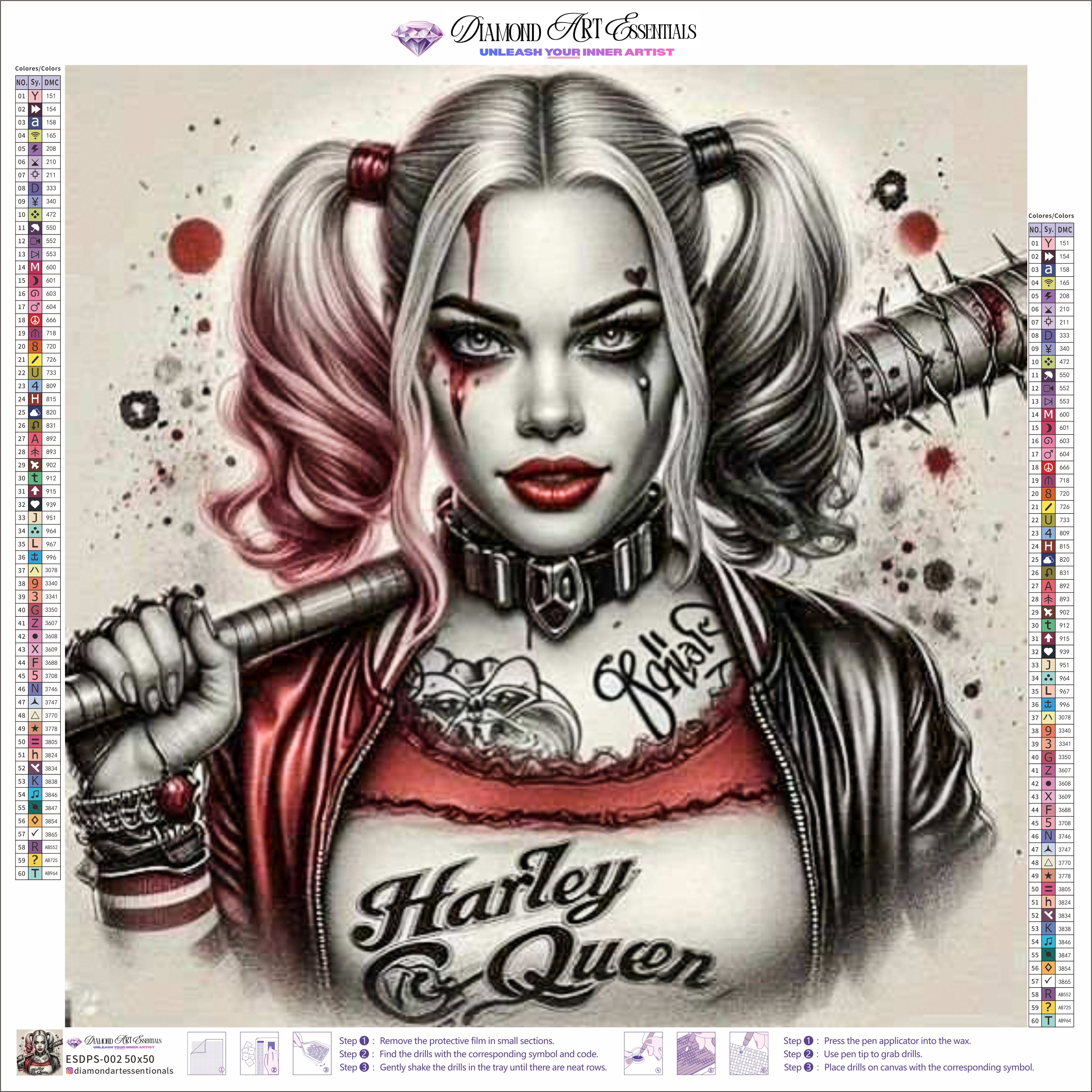 Red & Black Harley Quinn inspiration