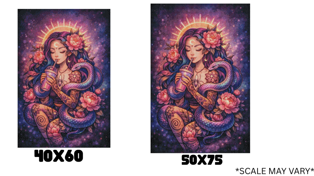 Colorful Snake Goddess
